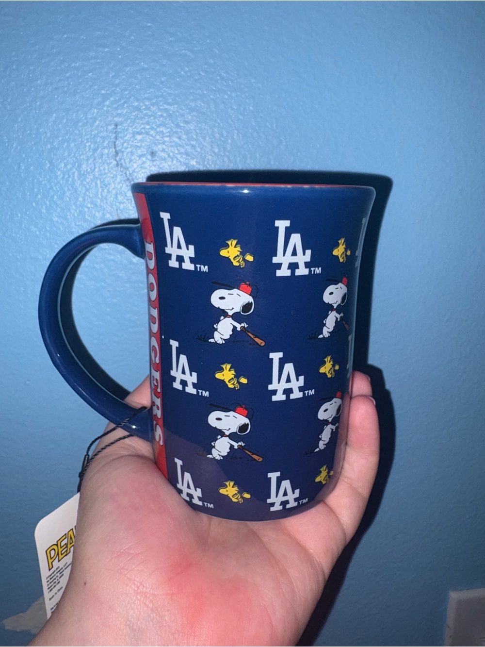 NWT - Peanuts Snoopy Los Angeles Dodgers 15oz Lineup Mug